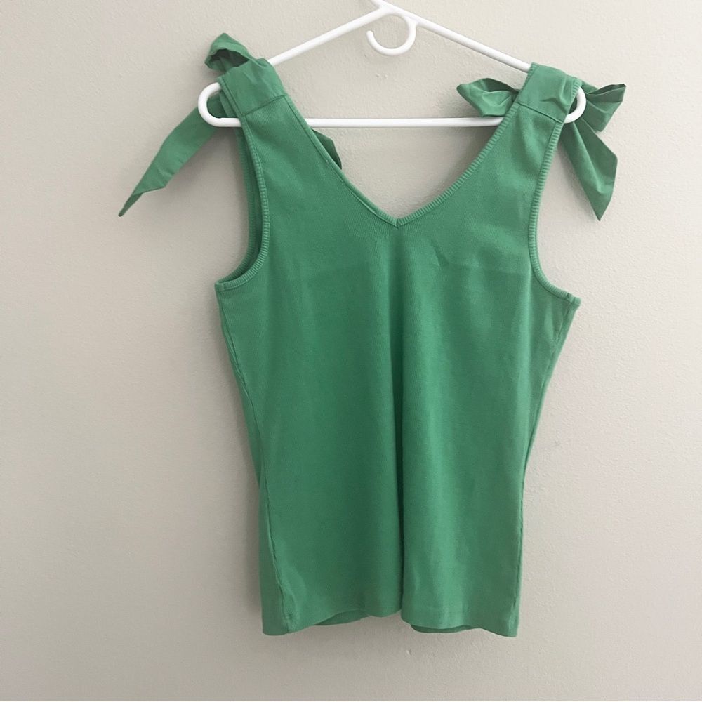 Maeve Anthropologie Rafaela bow tie tank top in green
Women’s size L - Picture 4 of 5